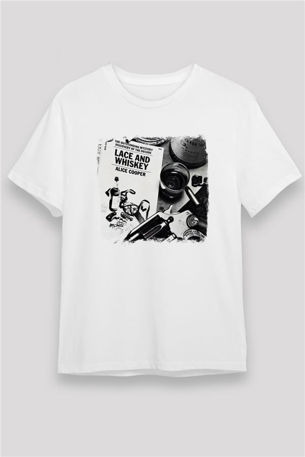 Alice Cooper Printed Unisex White T-Shirt