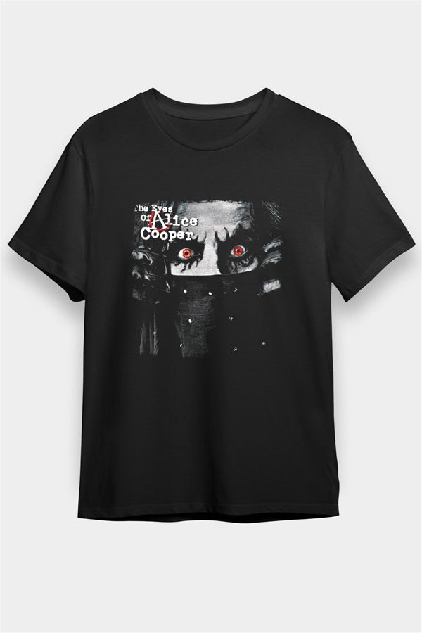 Alice Cooper Printed Unisex Black T-Shirt