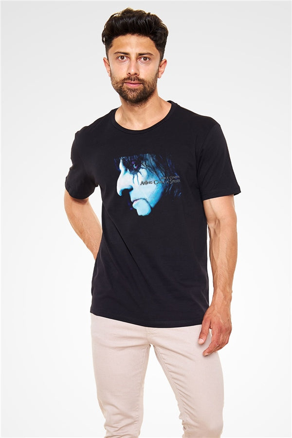 Alice Cooper Printed Unisex Black T-Shirt
