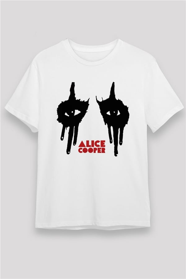 Alice Cooper White Unisex T-Shirt