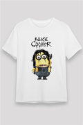 Alice Cooper White Unisex T-Shirt
