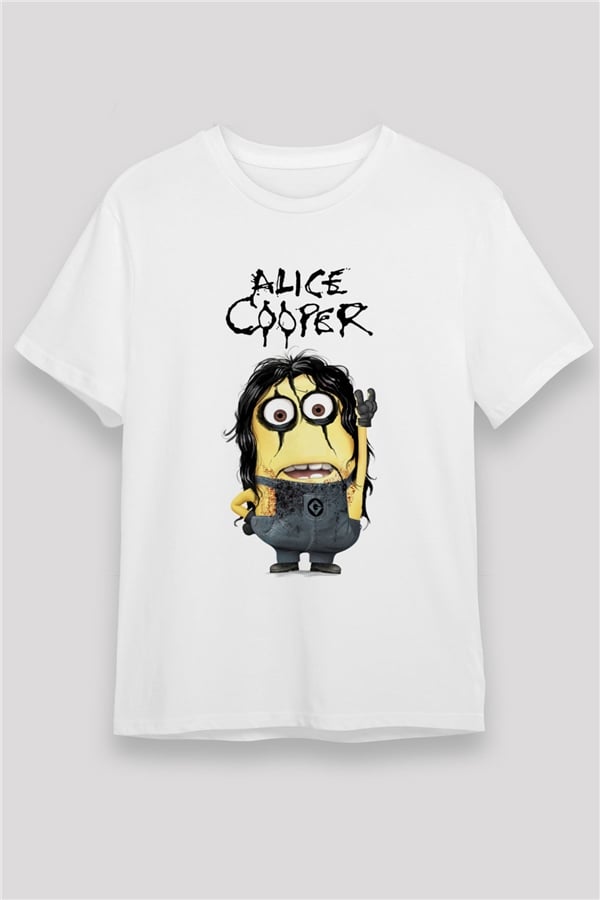 Alice Cooper White Unisex T-Shirt