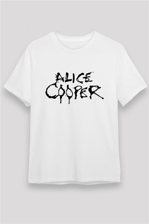 Alice Cooper White Unisex T-Shirt