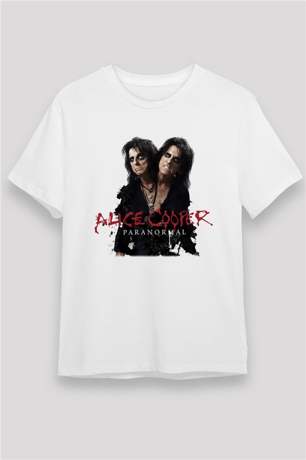 Alice Cooper White Unisex T-Shirt