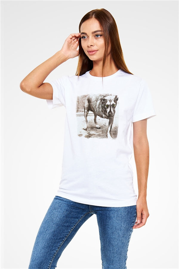Alice in Chains Printed Unisex White T-Shirt