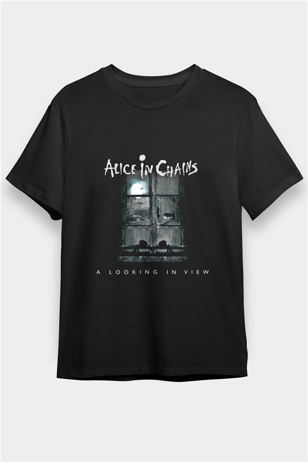 Alice in Chains Printed Unisex Black T-Shirt