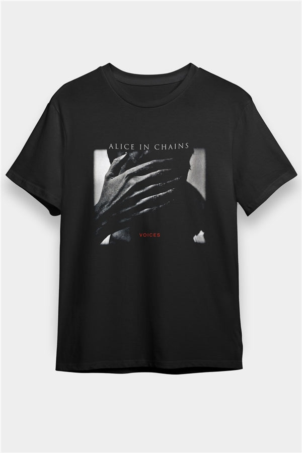 Alice in Chains Printed Unisex Black T-Shirt