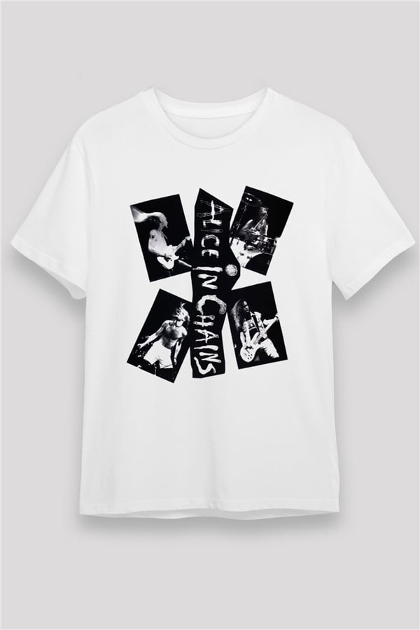 Alice in Chains White Unisex T-Shirt