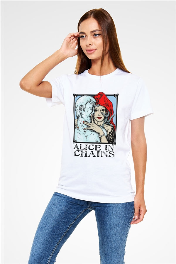 Alice in Chains White Unisex T-Shirt