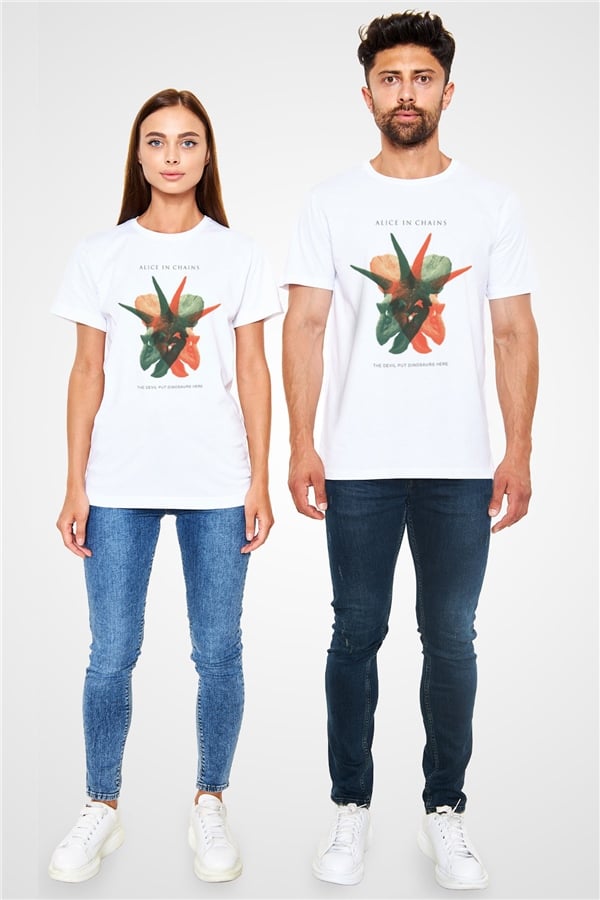 Alice in Chains White Unisex T-Shirt