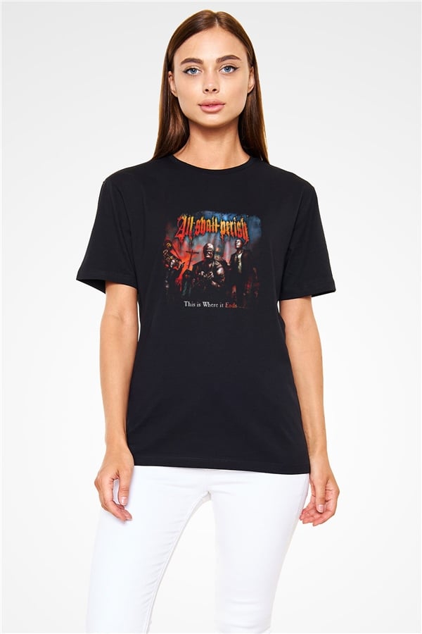 All Shall Perish Printed Unisex Black T-Shirt