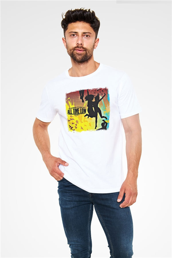 All Time Low Printed Unisex White T-Shirt