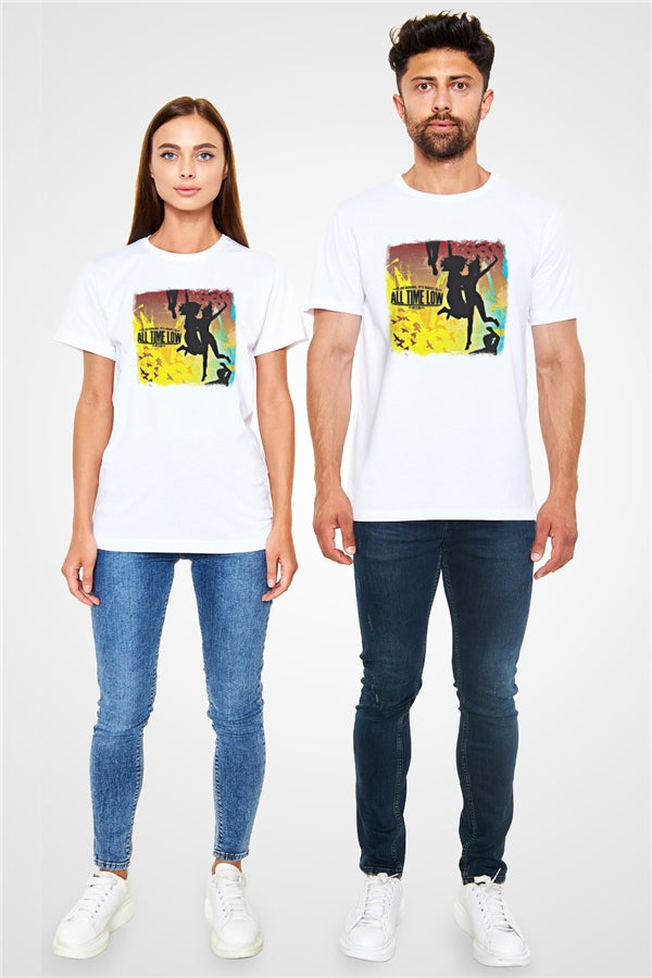 All Time Low Printed Unisex White T-Shirt