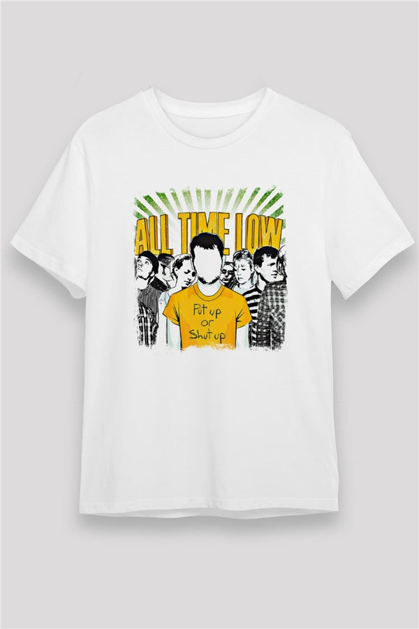 All Time Low Printed Unisex White T-Shirt