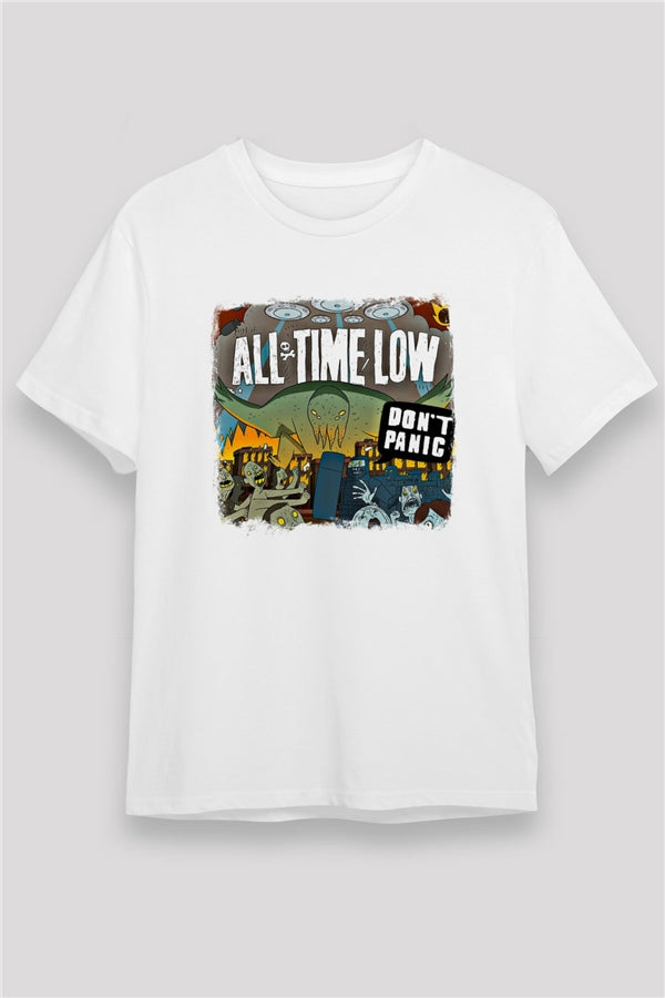 All Time Low Printed Unisex White T-Shirt