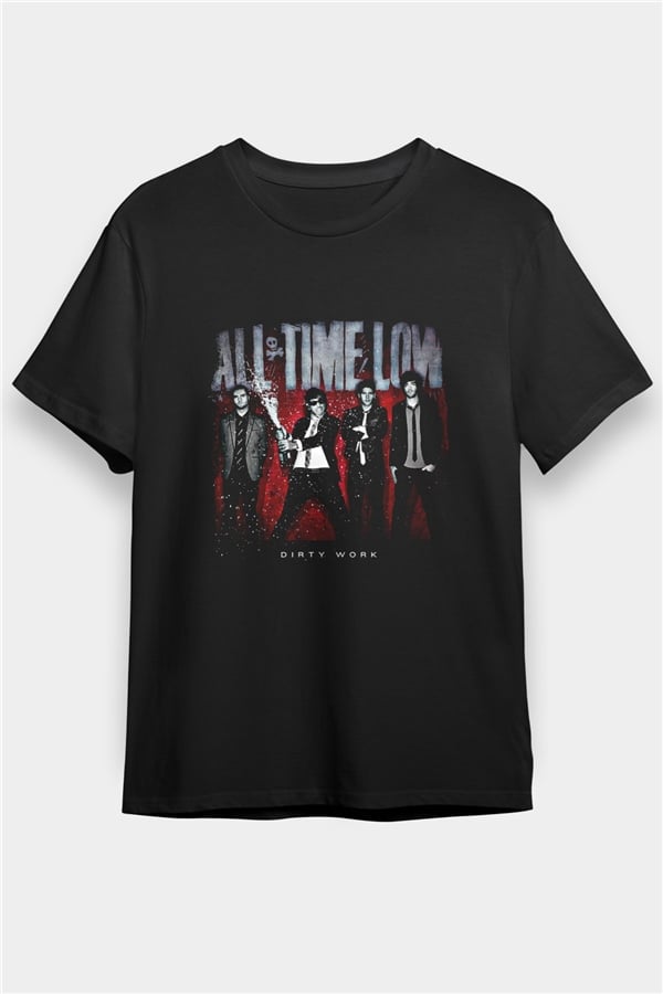 All Time Low Graphic Print Unisex Black T-Shirt