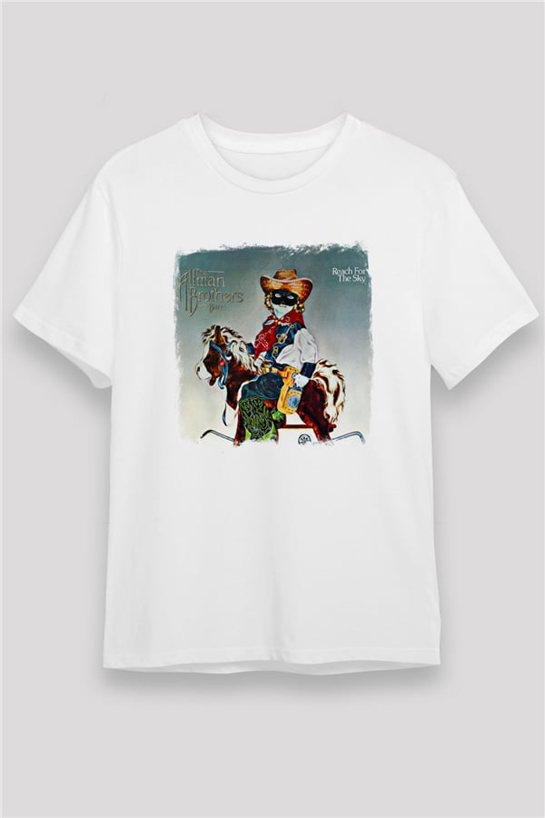 Allman Brothers Band Printed Unisex White T-Shirt