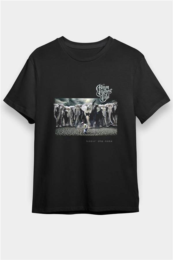 Allman Brothers Band Printed Unisex Black T-Shirt