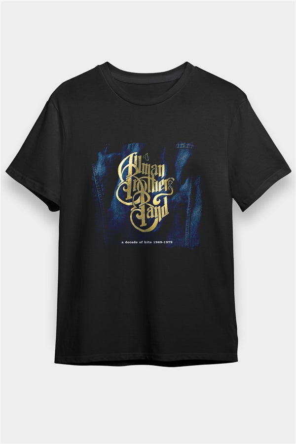 Allman Brothers Band Printed Unisex Black T-Shirt