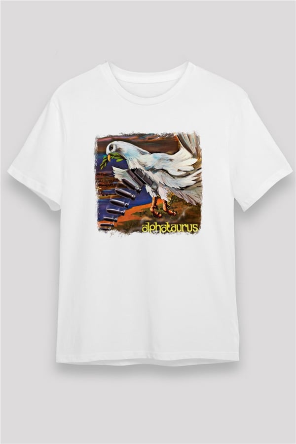 Alphataurus Printed Unisex White T-Shirt