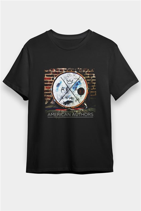 American Authors Printed Unisex Black T-Shirt