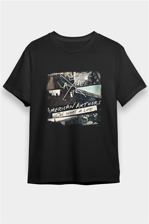 American Authors Black Unisex Graphic T-Shirt