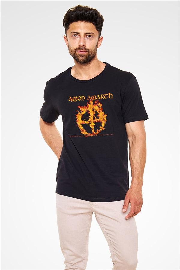 Amon Amarth Printed Unisex Black T-Shirt