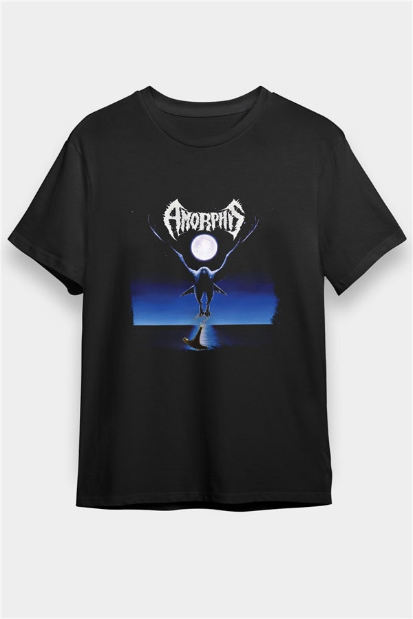 Amorphis Printed Unisex Black T-Shirt