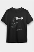 Amorphis Printed Unisex Black T-Shirt