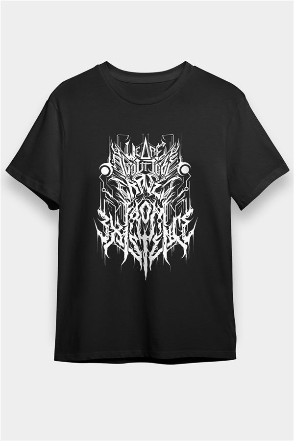 Analepsy Printed Unisex Black T-Shirt