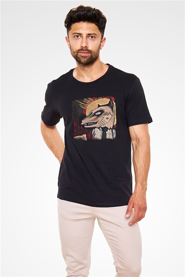 Andrew Jackson Jihad Printed Unisex Black T-Shirt
