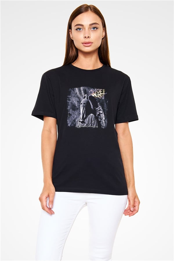 Angel Dust Printed Unisex Black T-Shirt