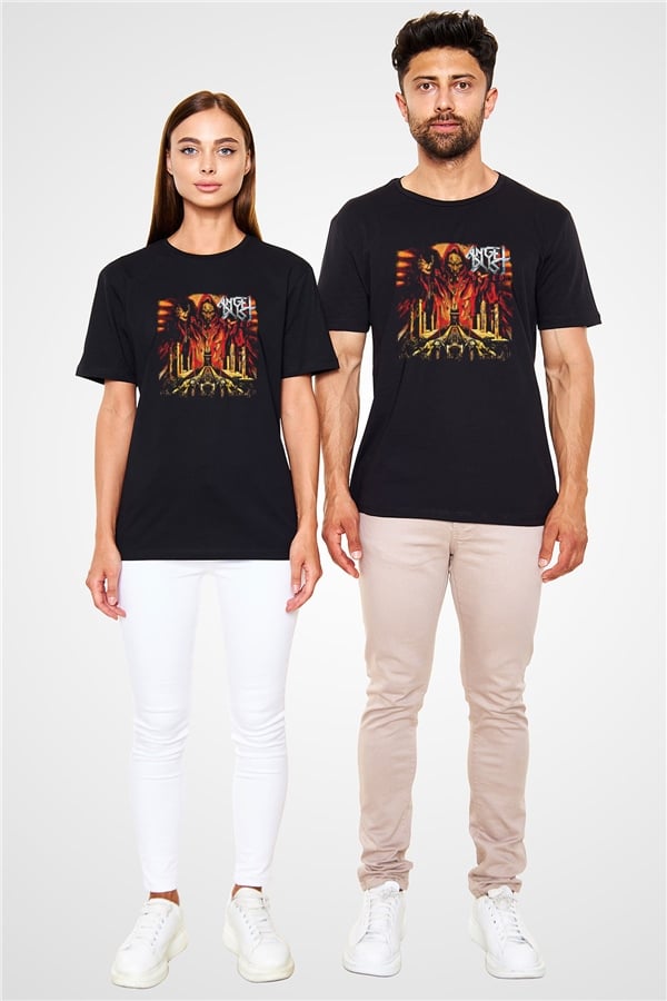 Angel Dust Printed Unisex Black T-Shirt