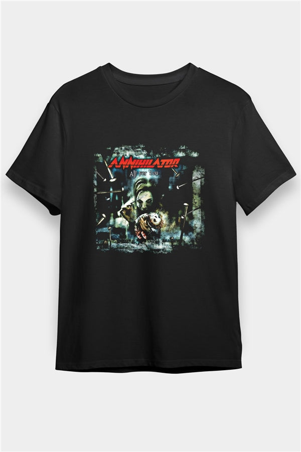 Annihilator Printed Unisex Black T-Shirt