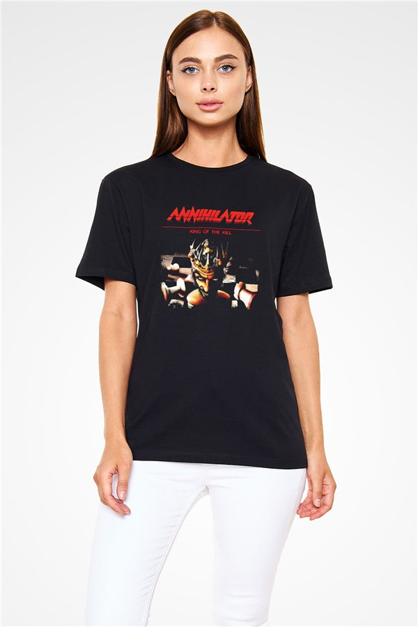 Annihilator Black Unisex Printed T-Shirt