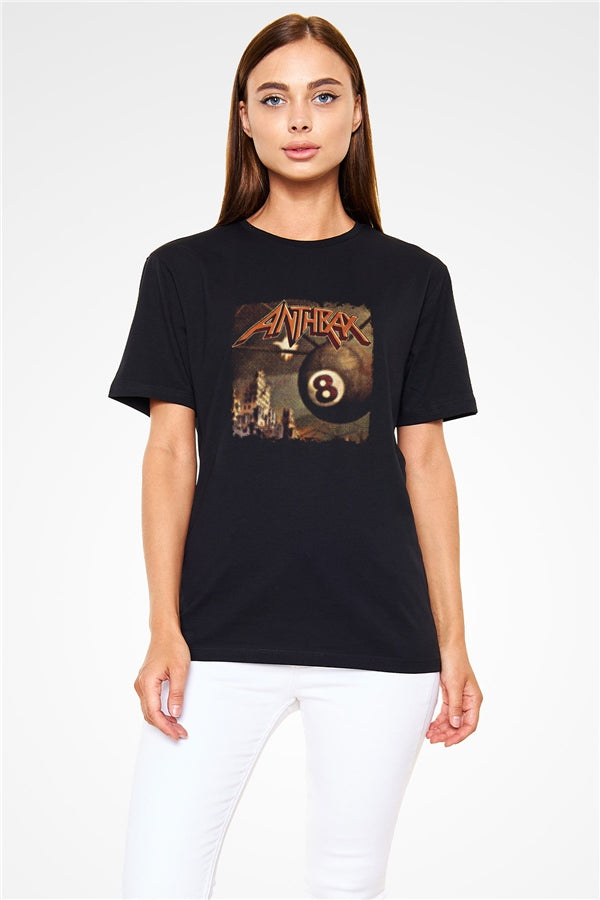 Anthrax Printed Unisex Black T-Shirt