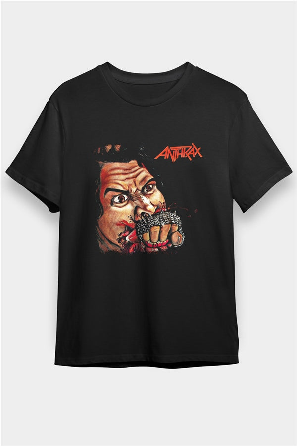 Anthrax Printed Unisex Black T-Shirt | Rock Metal Band Tee