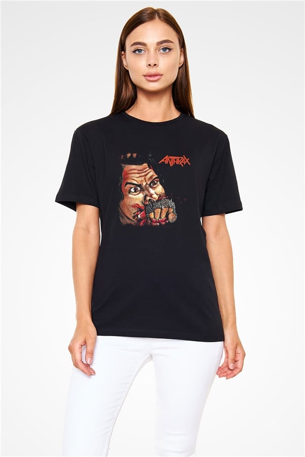 Anthrax Printed Unisex Black T-Shirt | Rock Metal Band Tee