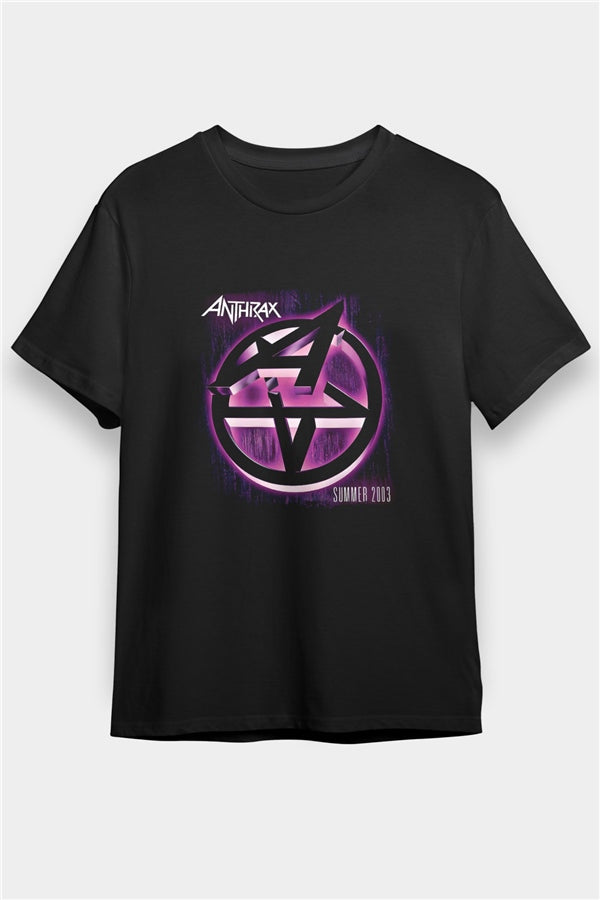 Anthrax Printed Unisex Black T-Shirt