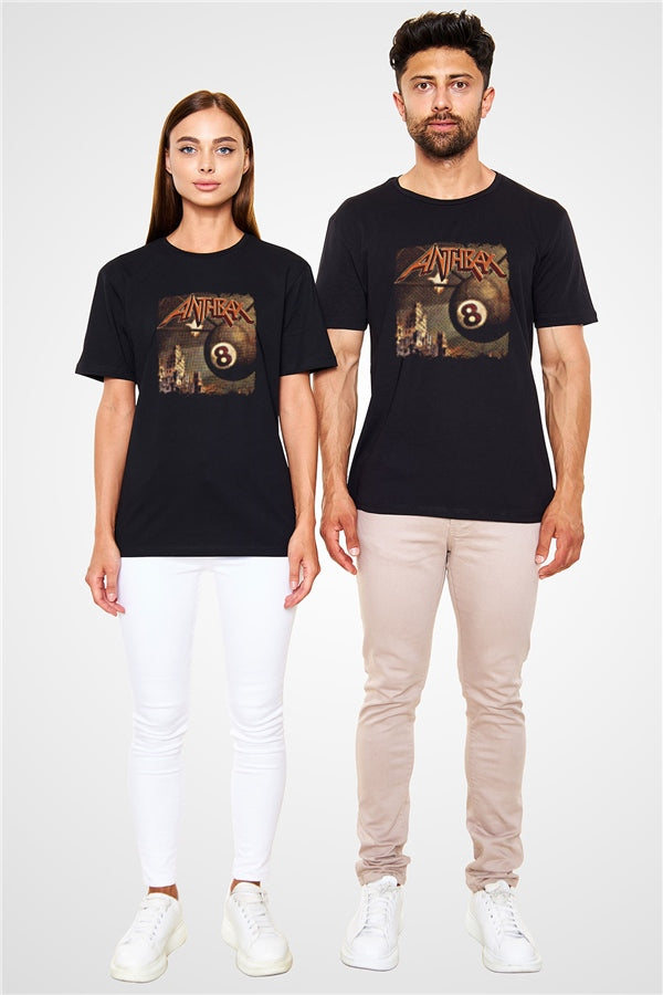 Anthrax Printed Unisex Black T-Shirt