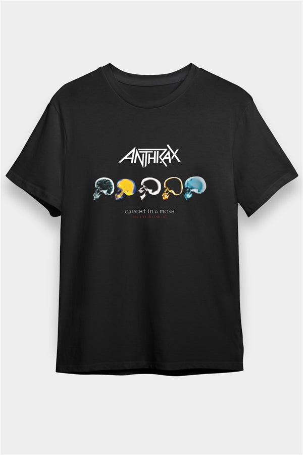 Anthrax Printed Unisex Black T-Shirt