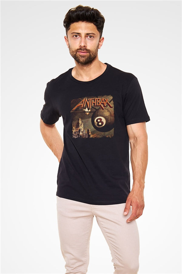 Anthrax Printed Unisex Black T-Shirt