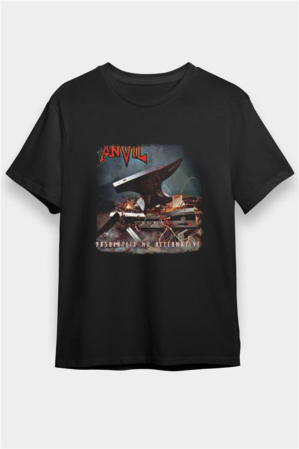 Anvil Printed Unisex Black T-Shirt