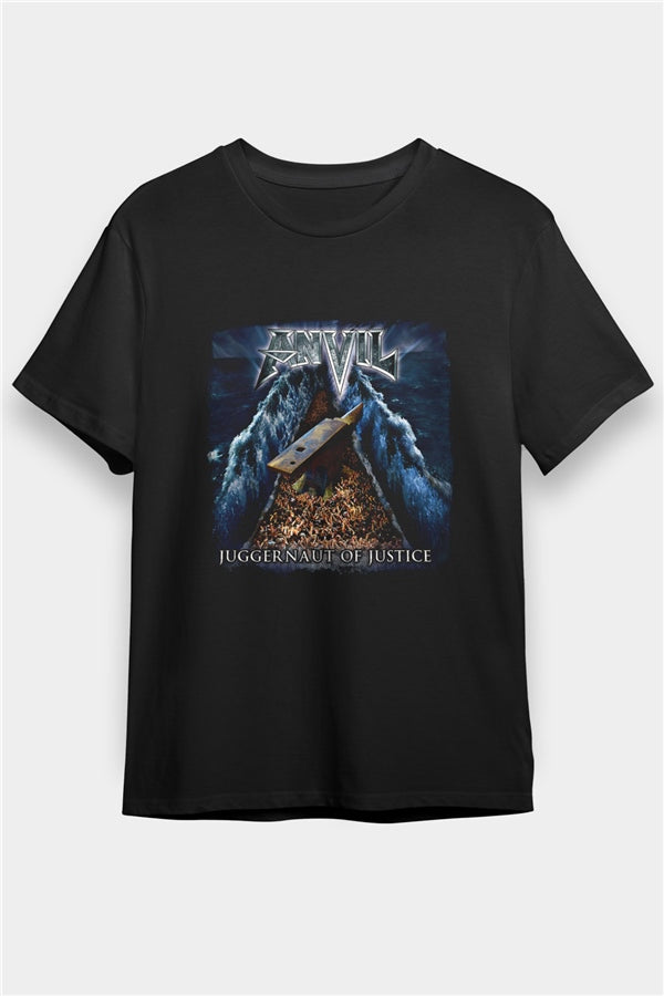 Anvil Printed Unisex Black T-Shirt