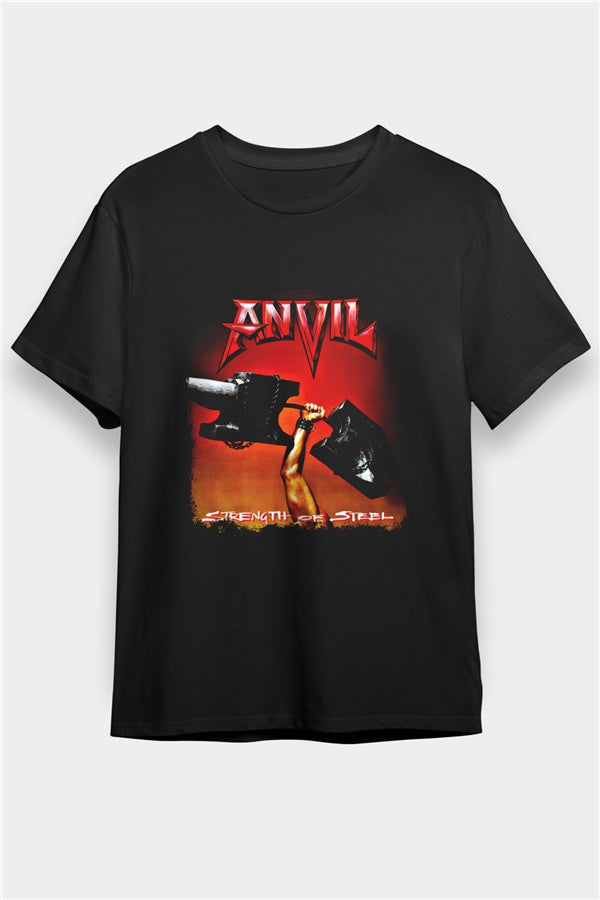 Anvil Printed Unisex Black T-Shirt