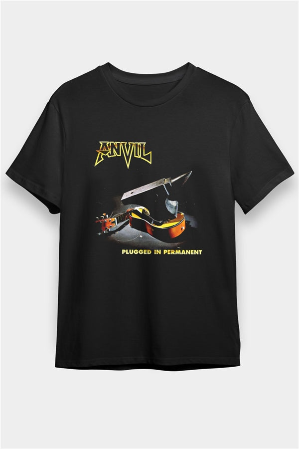 Anvil Printed Unisex Black T-Shirt