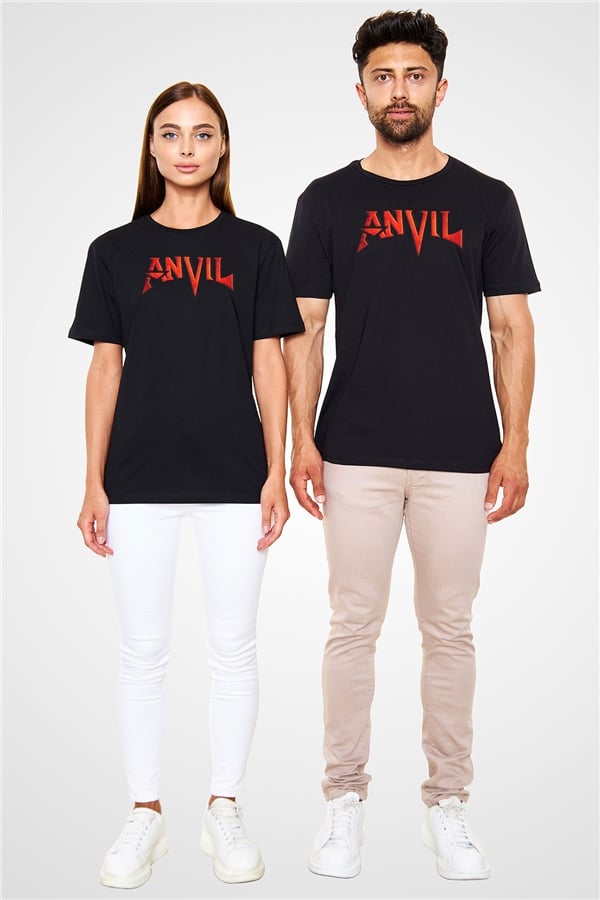 Anvil Black Unisex T-Shirt