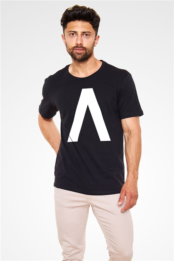 Archive Printed Unisex Black T-Shirt
