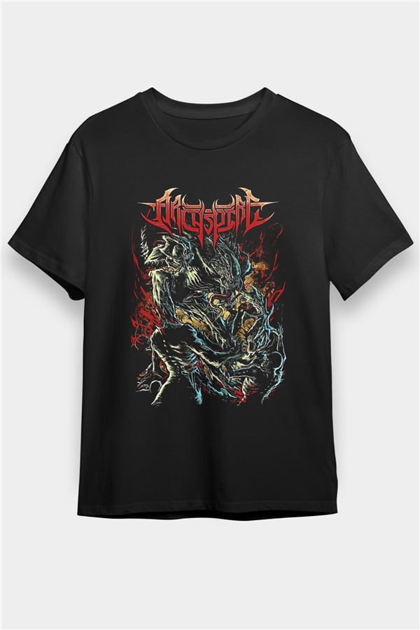 Archspire Printed Unisex Black T-Shirt