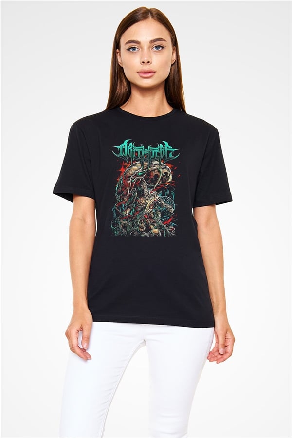 Archspire Printed Unisex Black T-Shirt